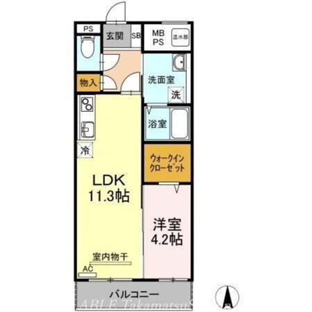 アヴニールの物件間取画像